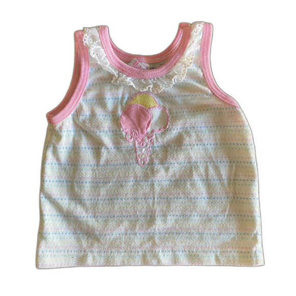Vintage Garanimals Pastel Ice Cream Tank Girls' 24 Months - Picture 1 of 10